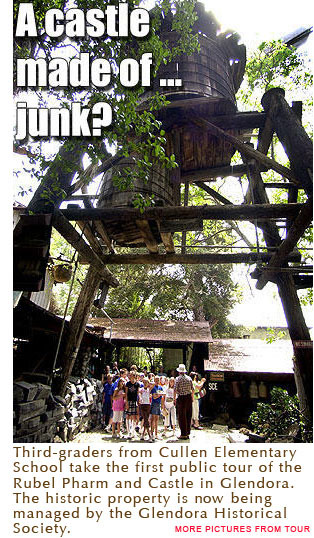 Third graders from Cullen Elementary School take the first public tour of the Rubel Castle in Glendora. June 5, 2006. Photo by Nick Moffit